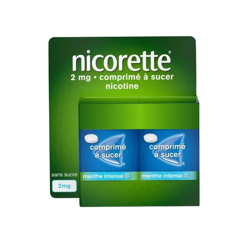 Nicorette 2mg Comprimé à Sucer Menthe Intense 4X40 - Univers Pharmacie Nicorette 2mg Comprimé à Sucer Menthe Intense 4X40 - Univers Pharmacie