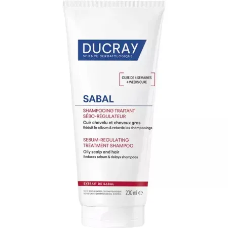 Ducray Sabal Shampooing Traitant Sébo-régulateur 200ml - Univers Pharmacie