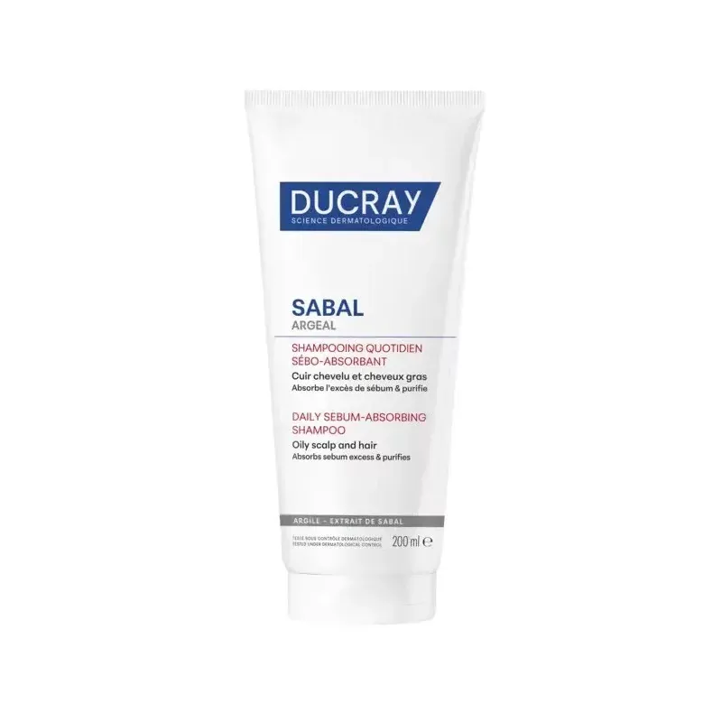 Ducray Sabal Argeal Shampooing Quotidien Sébo-absorbant 200ml - Univers Pharmacie Ducray Sabal Argeal Shampooing Quotidien Sébo-absorbant 200ml - Univers Pharmacie