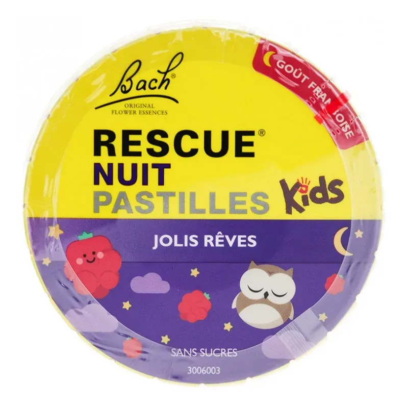 Rescue Nuit Pastilles Kids Jolis Rêves Sans Sucres X60 - Univers Pharmacie Rescue Nuit Pastilles Kids Jolis Rêves Sans Sucres X60 - Univers Pharmacie