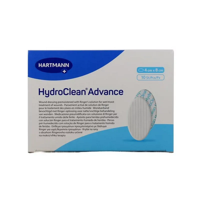 HydroClean Advance 4X8cm 10 pièces - Univers Pharmacie