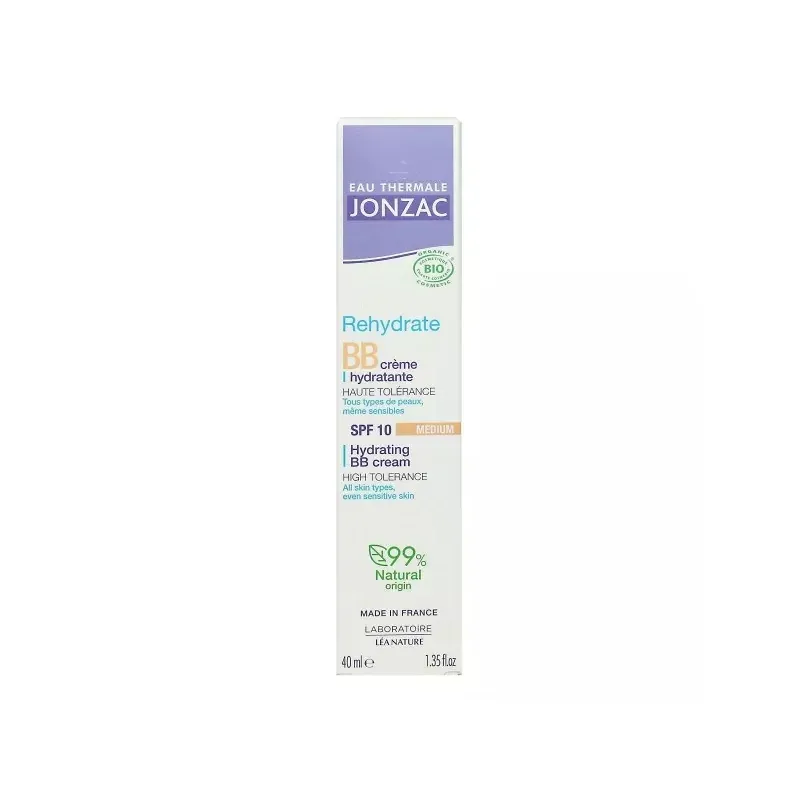 Jonzac Rehydrate BB Crème Hydratante Teinte Medium  SPF10 40ml - Univers Pharmacie