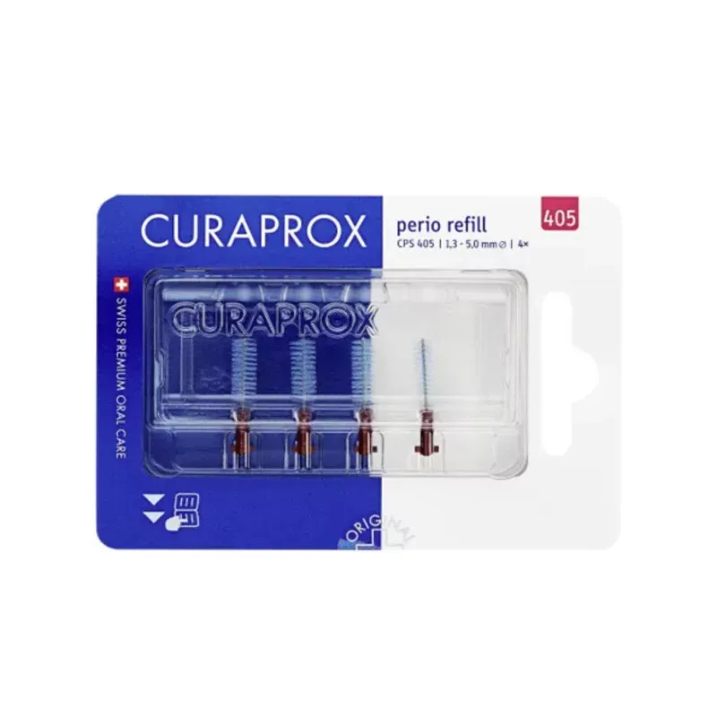 Curaprox Perio Refill Brossettes CPS 405 1,4 - 5,0 mm X4 -Univers Pharmacie