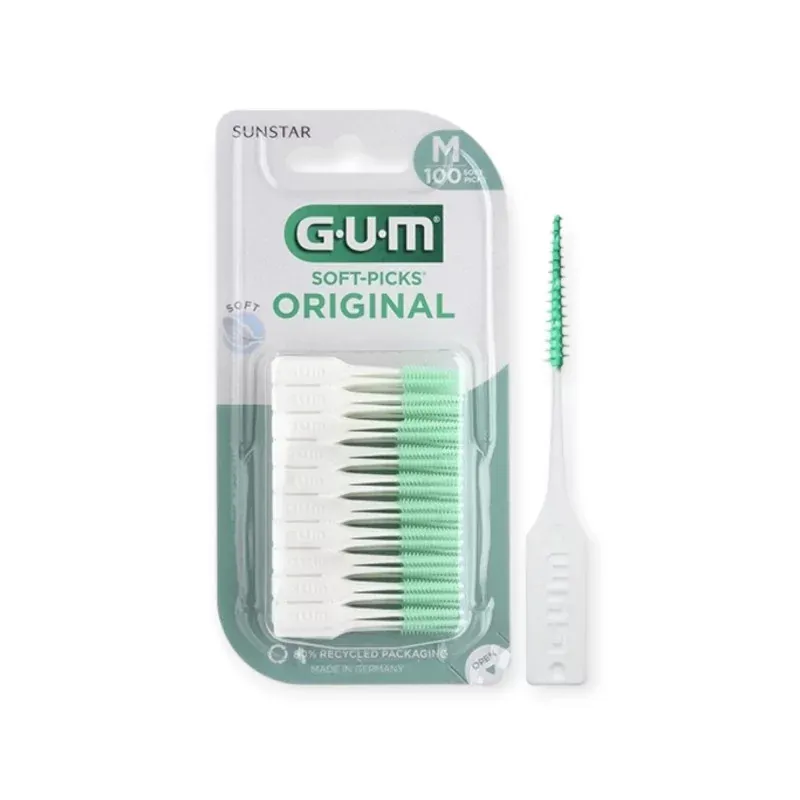 GUM Soft-picks Original Brossettes M X100 - Univers Pharmacie GUM Soft-picks Original Brossettes M X100 - Univers Pharmacie