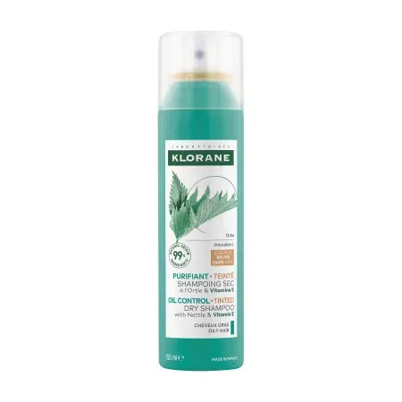 Klorane Shampoing Sec Purifiant Teinté Cheveux Bruns 150ml - Univers Pharmacie
