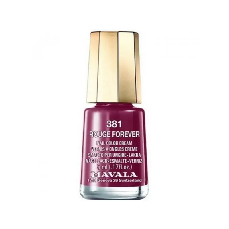 Mavala Vernis à Ongles 381 Rouge Forever 5ml - Univers Pharmacie