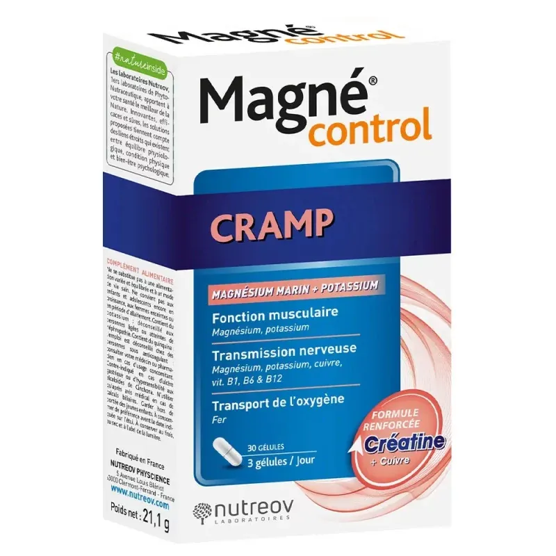 Magné Control Cramp 30 gélules - Univers Pharmacie Magné Control Cramp 30 gélules - Univers Pharmacie