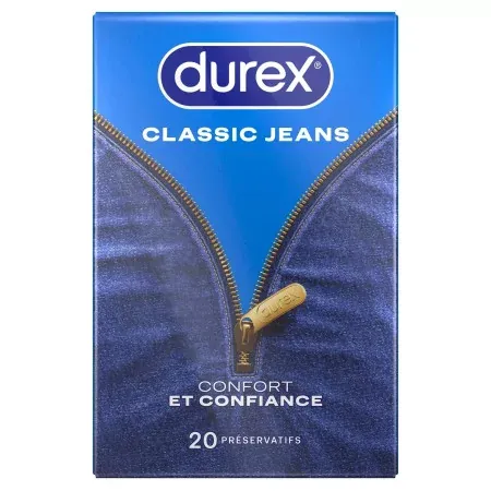 Durex Préservatifs Classic Jeans X20 - Univers Pharmacie