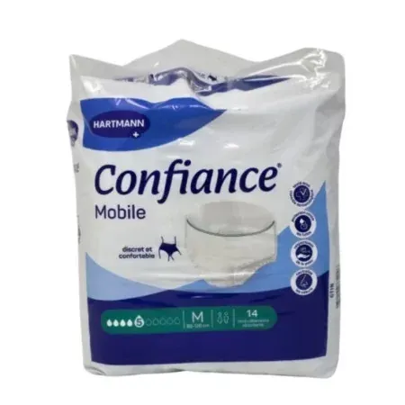 Confiance Mobile 5 Gouttes 14 sous-vêtements absorbants taille M - Univers Pharmacie