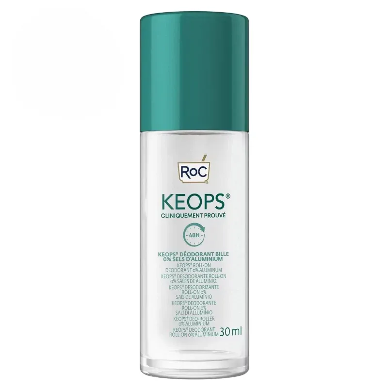 Roc Keops Déodorant Bille 0% Sels d'Aluminium 30ml - Univers Pharmacie