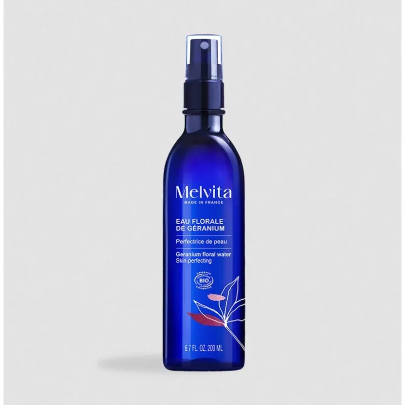 Melvita Eau Florale de Géranium Bio Spray 200ml - Univers Pharmacie