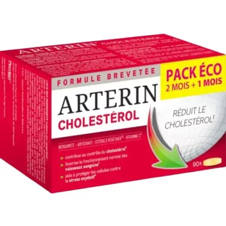 Arterin Cholestérol 90 comprimés - Univers Pharmacie