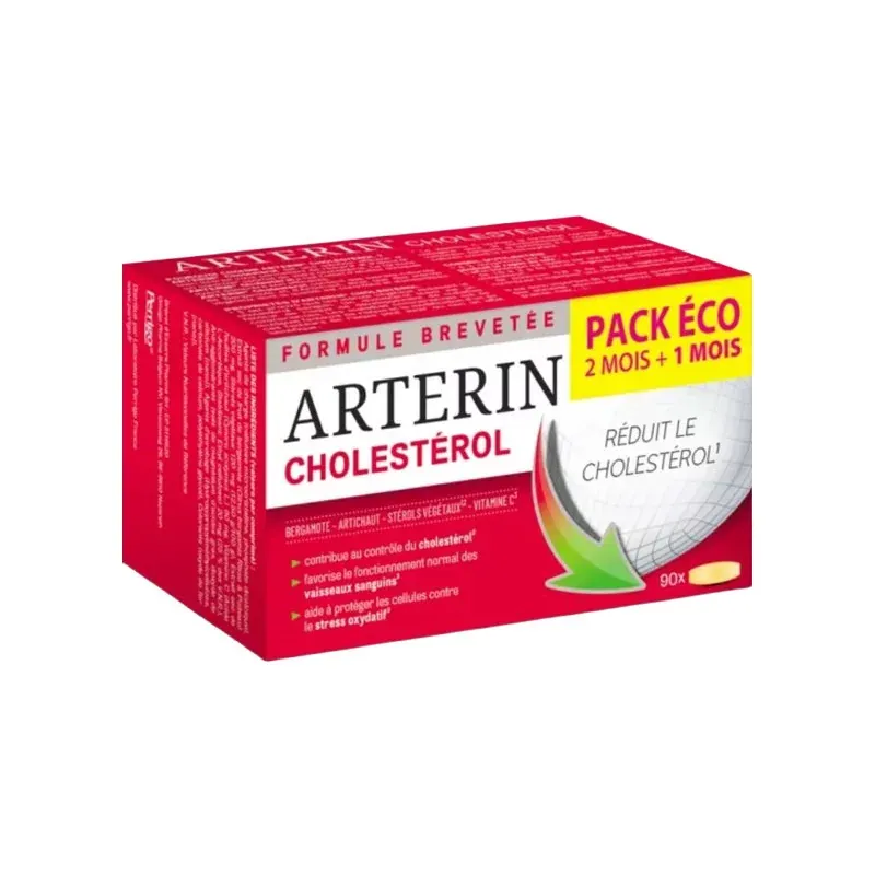 Arterin Cholestérol 90 comprimés - Univers Pharmacie Arterin Cholestérol 90 comprimés - Univers Pharmacie