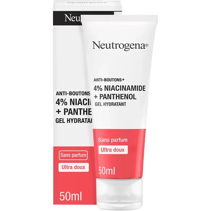 Neutrogena Anti Boutons+ Gel Hydratant Niacinamide Panthenol 50ml - Univers Pharmacie