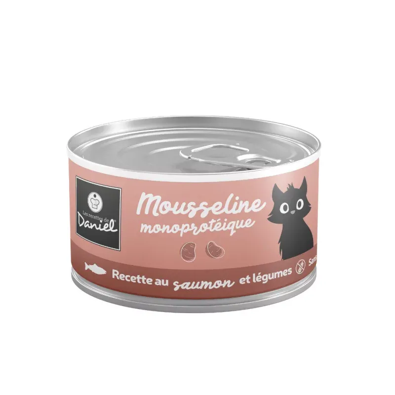 Les Recettes de Daniel Mousseline Monoprotéique Saumon et Légumes 85g
