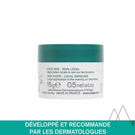 Uriage Hyséac Pâte SOS Soin Local 15g Uriage Hyséac Pâte SOS Soin Local 15g