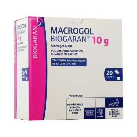 Biogaran Macrogol 4000 10g 20 sachets - Univers Pharmacie