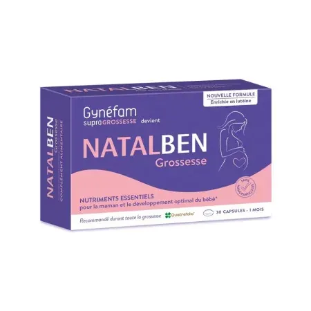 Natalben Grossesse 30 capsules - Univers Pharmacie