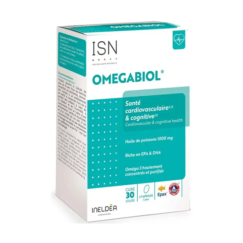ISN Omegabiol 60 capsules - Univers Pharmacie