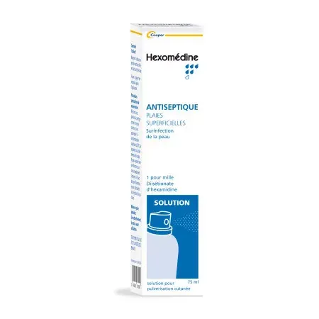 Cooper Hexomedine Spray Antiseptique 1 pour mille 75ml - Univers Pharmacie