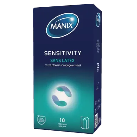 Manix Sensitivity Préservatifs sans Latex X10 - Univers Pharmacie