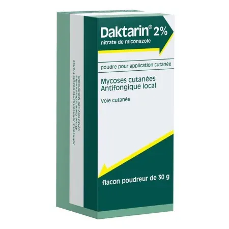 Daktarin 2% Nitrate de Miconazole Flacon Poudreur 30g - Univers Pharmacie