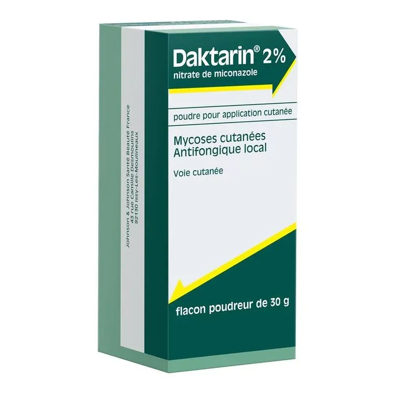 Daktarin 2% Nitrate de Miconazole Flacon Poudreur 30g - Univers Pharmacie