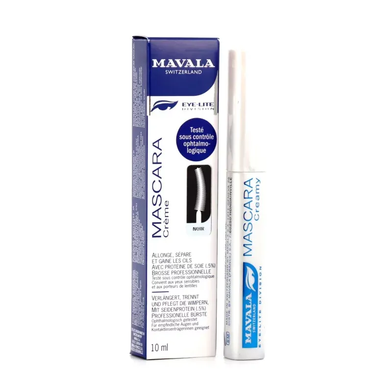 Mavala Mascara Allongeant Crème Noir 10ml - Univers Pharmacie Mavala Mascara Allongeant Crème Noir 10ml - Univers Pharmacie