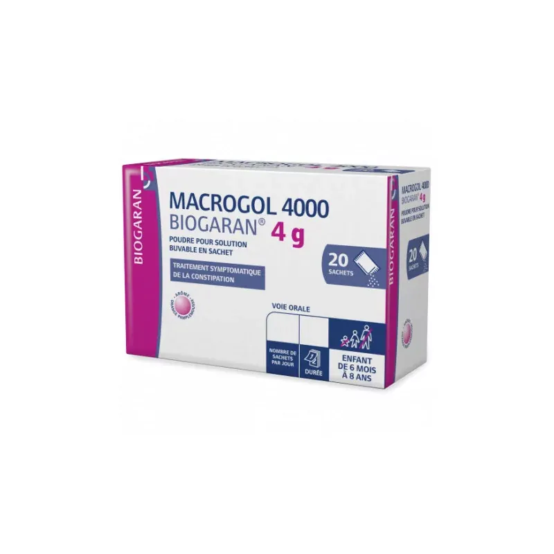 Biogaran Macrogol 4000 4g 20 sachets - Univers Pharmacie