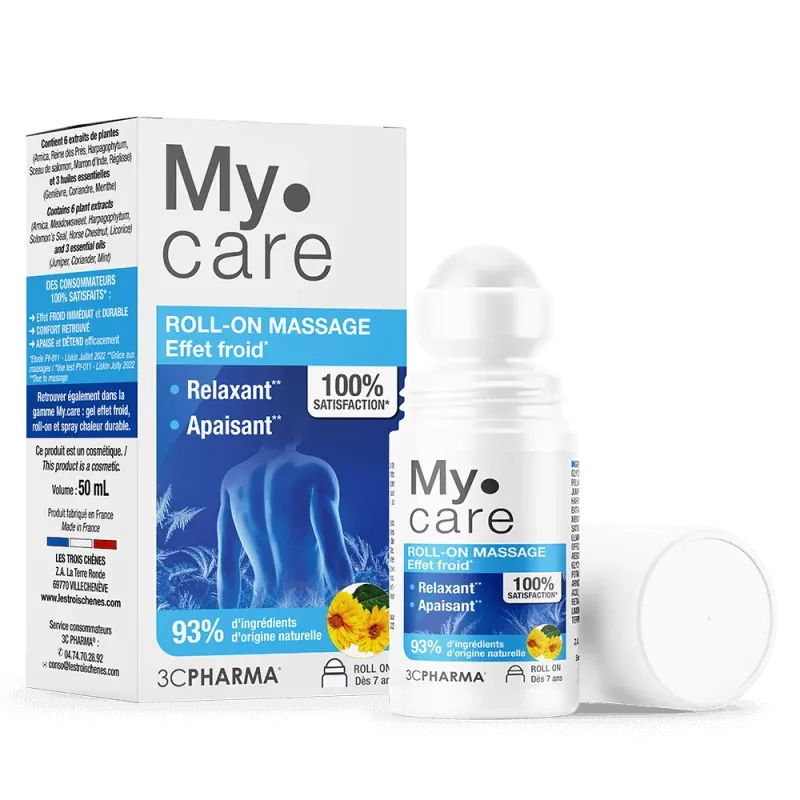 My.Care Roll-on Massage Effet Froid 50ml - Univers Pharmacie