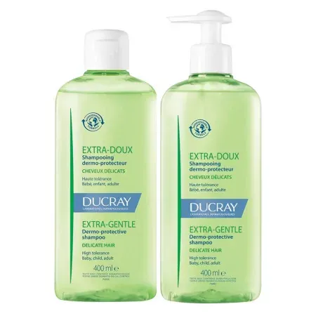 Ducray Extra-Doux Shampooing Dermo-protecteur 2X400ml - Univers Pharmacie