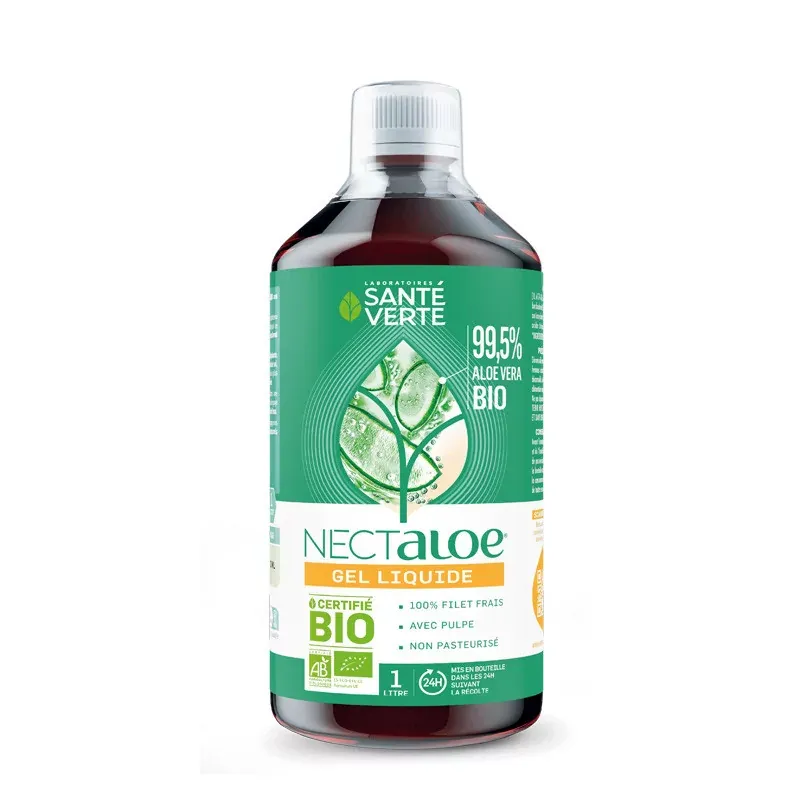 Santé Verte Nectaloe Gel Liquide Aloe Vera 1L - Univers Pharmacie