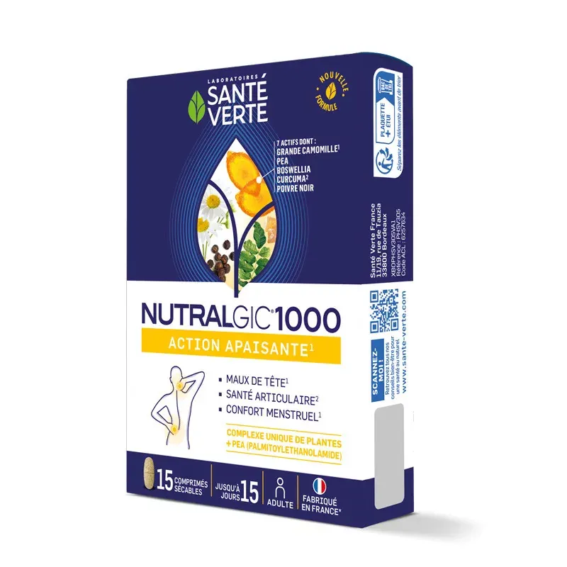 Santé Verte Nutralgic 1000 15 comprimés - Univers Pharmacie