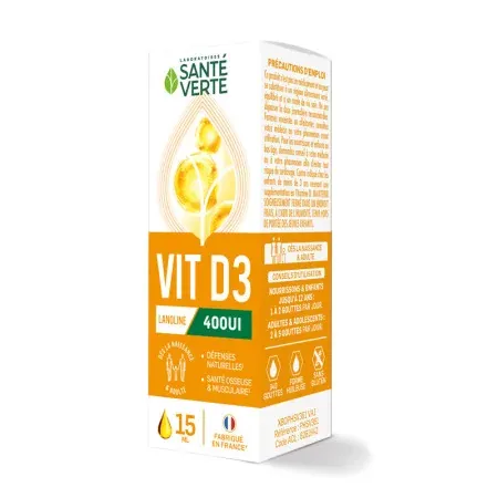 Santé Verte VitD3 400UI 15ml