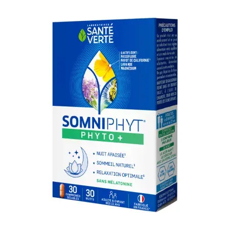 Santé Verté Somniphyt Phyto+ 30 comprimés - Univers Pharmacie