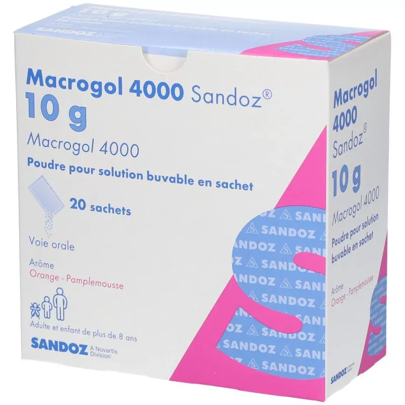 Macrogol 4000 Sandoz 10g 20 sachets - Univers Pharmacie