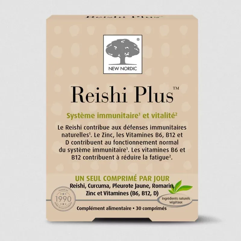 New Nordic Reishi Plus 30 comprimés - Univers Pharmacie
