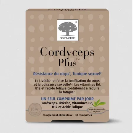 New Nordic Cordyceps Plus 30 comprimés - Univers Pharmacie