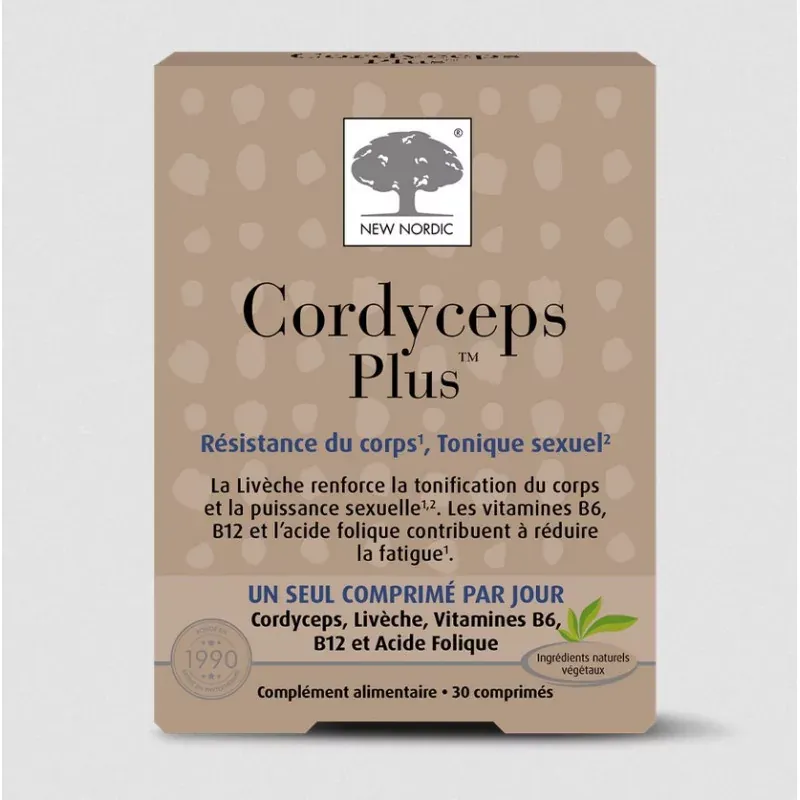 New Nordic Cordyceps Plus 30 comprimés - Univers Pharmacie