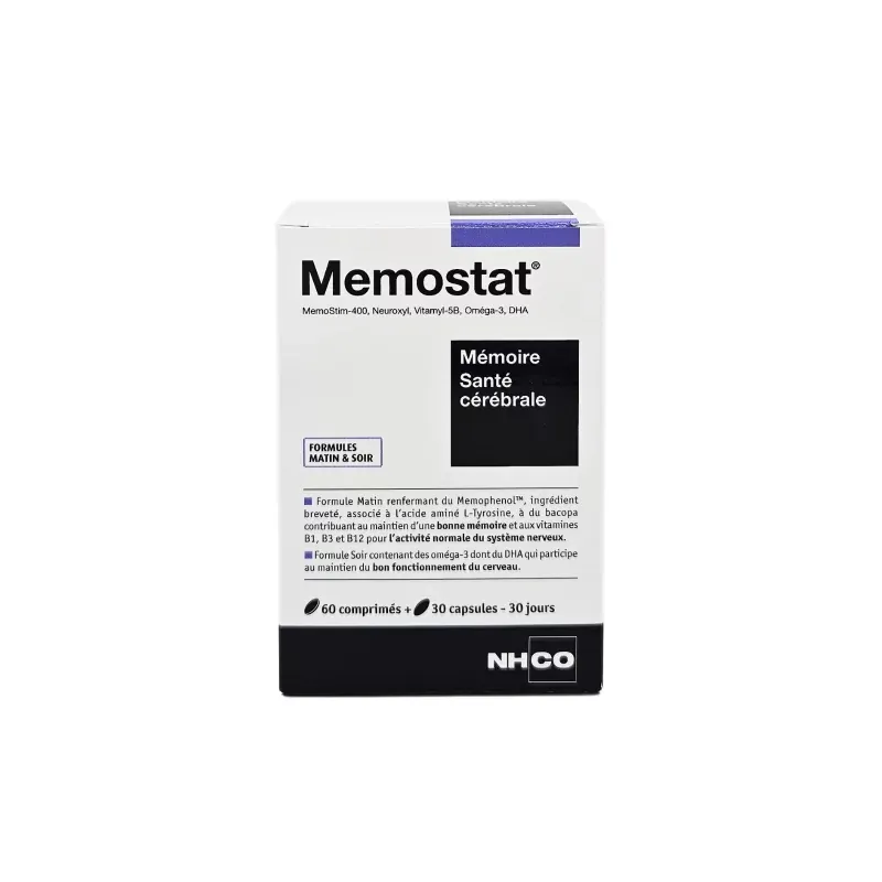 NHCO Memostat 60 comprimés + 30 capsules - Univers Pharmacie