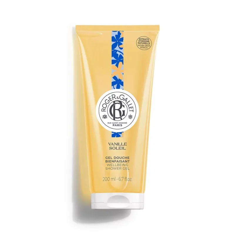 Roger et Gallet Gel Douche Bienfaisant Vanille Soleil 200ml - Univers Pharmacie