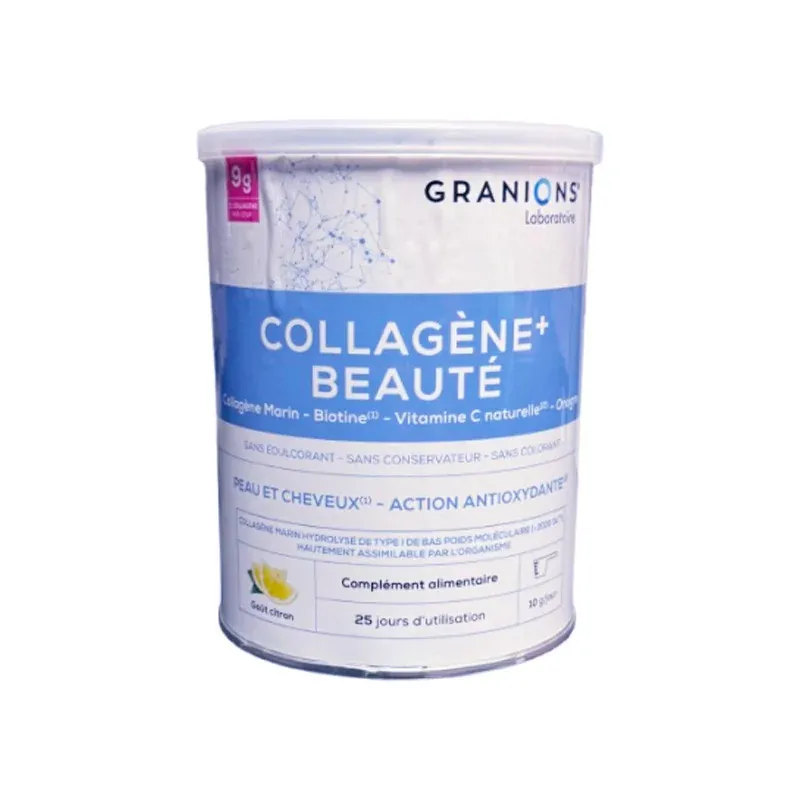 Granions Collagène+ Beauté Sublimlift goût citron 250g - Univers Pharmacie