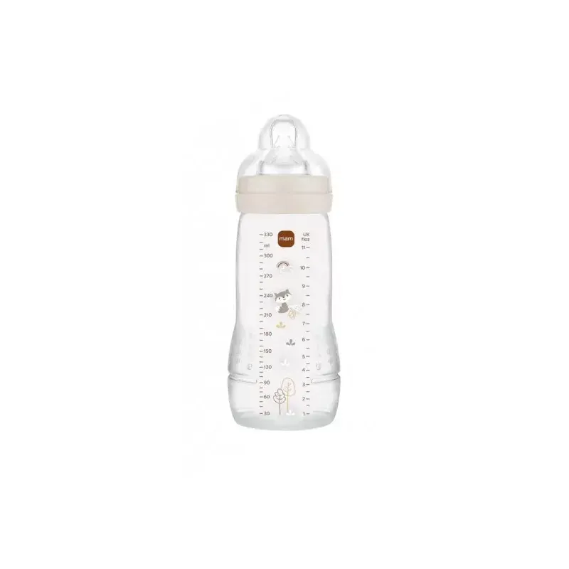 MAM Easy Active Biberon 2ème Âge Sable 330ml - Univers Pharmacie