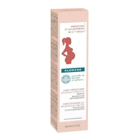 Klorane Huile Vergetures à la Cameline 200ml - boite Klorane Huile Vergetures à la Cameline 200ml - boite