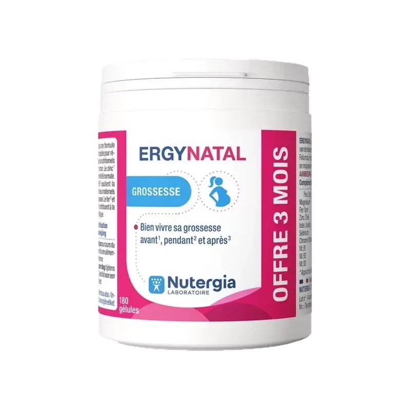 Nutergia ErgyNatal 180 gélules - Univers Pharmacie Nutergia ErgyNatal 180 gélules - Univers Pharmacie