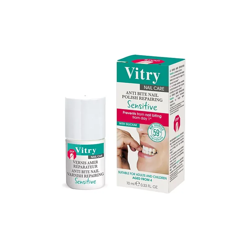 Vitry Nail Care Vernis Amer Réparateur Sensitive 10ml - Univers Pharmacie