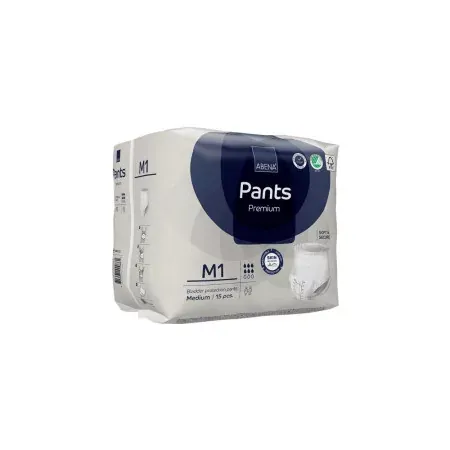 Abena Pants Premium M1 Culotte Absorbante 6 gouttes 15 pièces - Univers Pharmacie