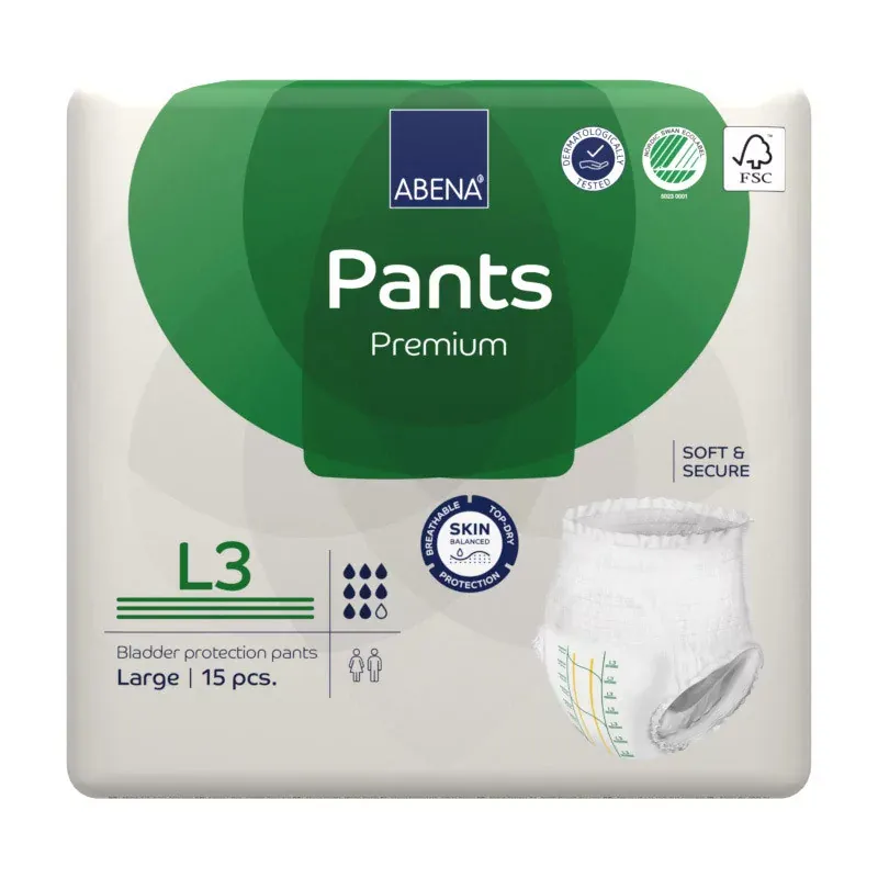 Abena Pants Premium L3 Culotte Absorbante 8 gouttes 15 pièces - Univers Pharmacie