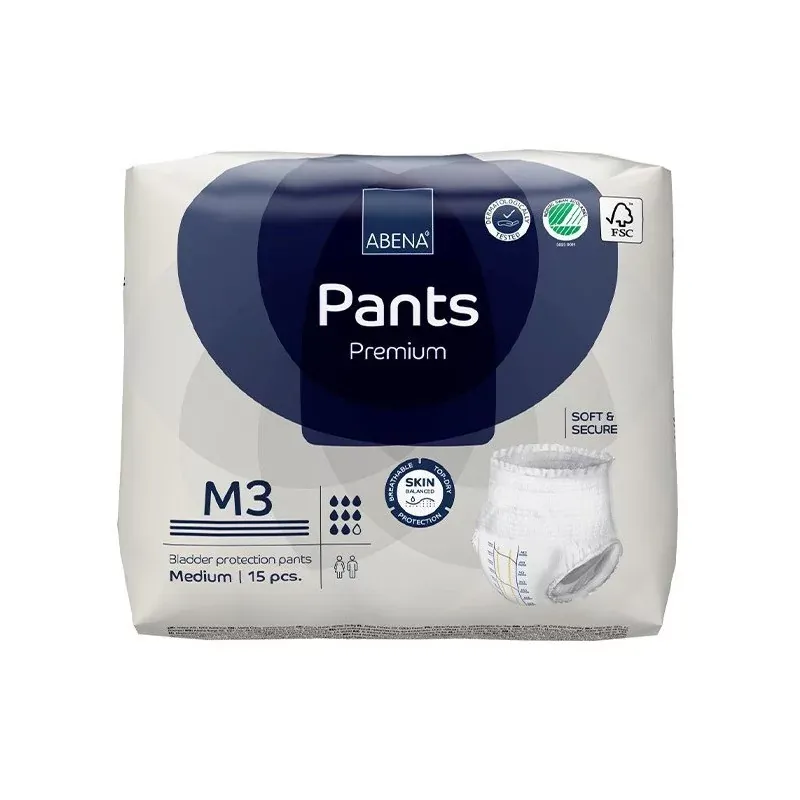 Abena Pants Premium M3 Culotte Absorbante 8 gouttes 15 pièces - Univers Pharmacie