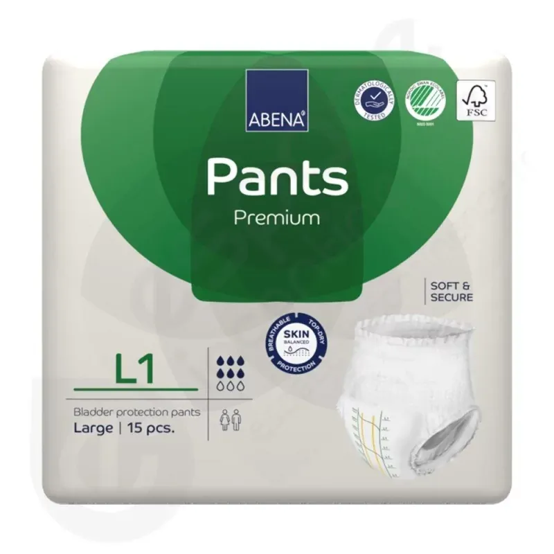 Abena Pants Premium L1 Culotte Absorbante 6 gouttes 15 pièces - Univers Pharmacie